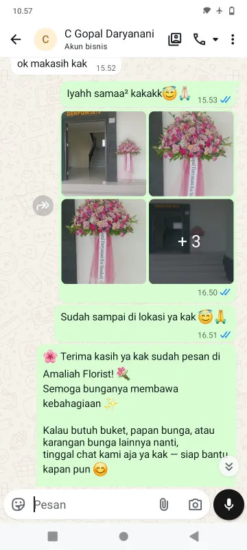 Pengiriman Karangan Bunga Keyongan Gabus