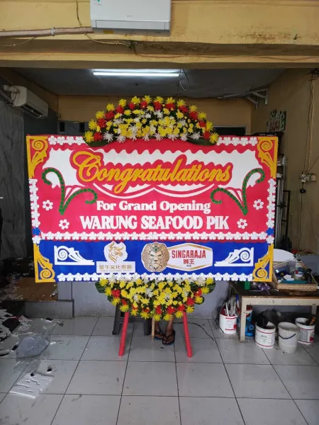 Papan Bunga Ucapan Selamat Keyongan Gabus